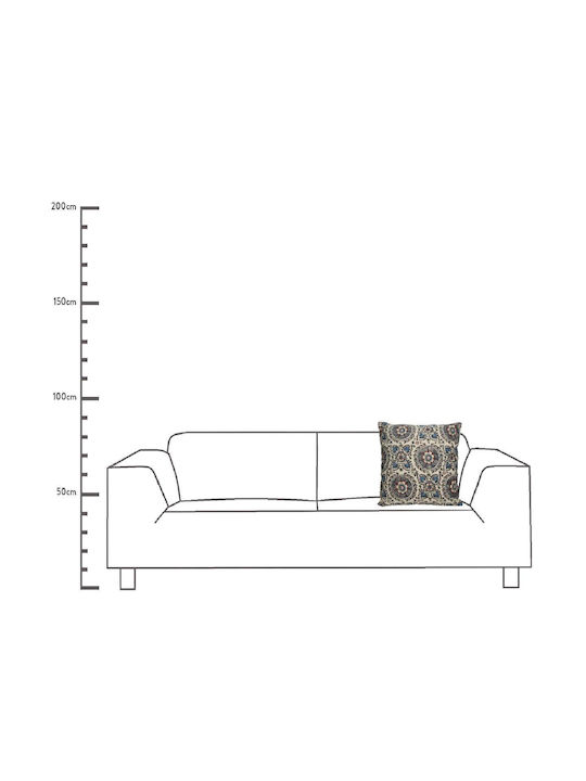 ArteLibre Perna De Canapea Din 100% Bumbac Albastru 45x45cm