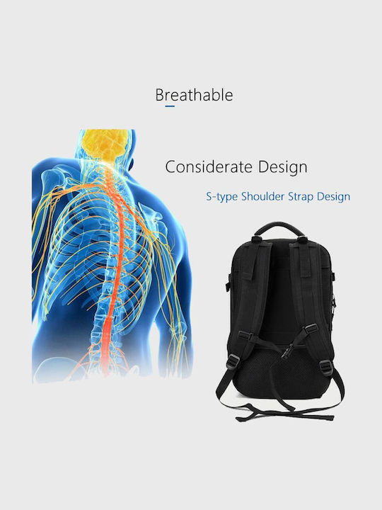 Ozuko Backpack Αδιάβροχο 27.26lt Μαύρο