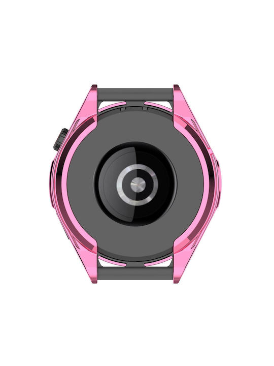 Huawei Watch GT 3 SE Elektroplattierung Halbschale Uhrenschutzhülle Pink