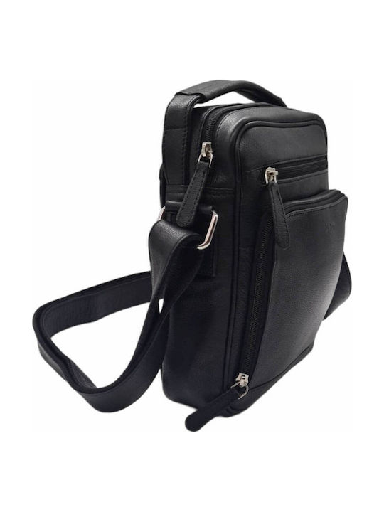 Leather Men's Bag Shoulder / Crossbody Black