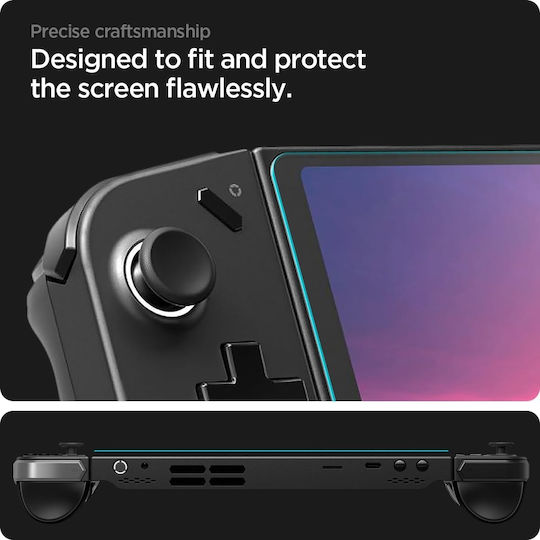 Spigen Glas.tr Slim Premium Tempered Glass Screen Protector Lenovo Legion Go Clear 2 Pieces Agl07413 Agl07413
