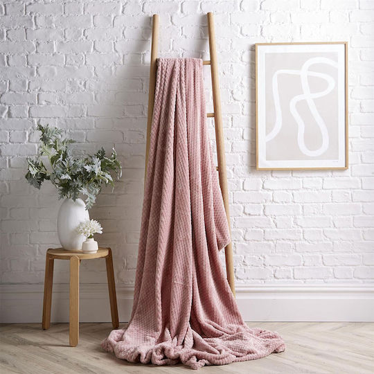 Sidirela Arktos Sherpa Double Blanket 200x220cm Pink E-2272-PINK