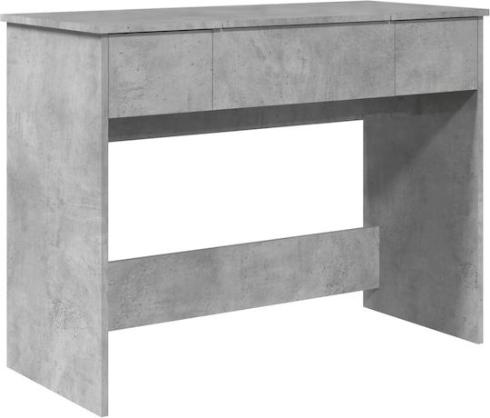 Masă de machiaj Gri cu Oglindă 100x45x76cm Masă de machiaj Gri cu Oglindă 100x45x76cm