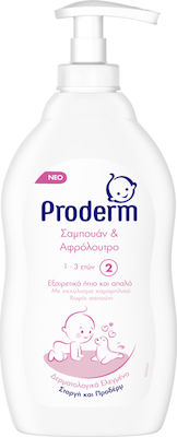 Proderm Σαμπουάν & Αφρόλουτρο No 2 mit Kamille 400ml mit Pumpe