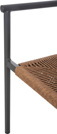 Gartenstühle Aluminium Ster Anthrazit 47.5x24.5x80cm
