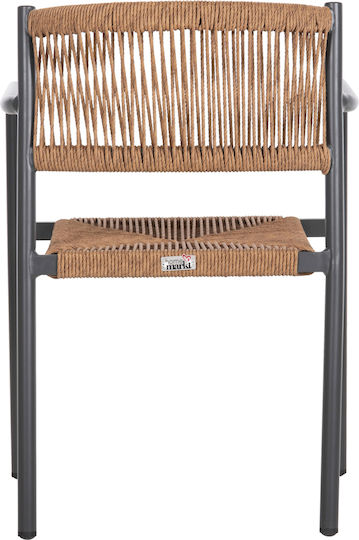 Gartenstühle Aluminium Ster Anthrazit 47.5x24.5x80cm