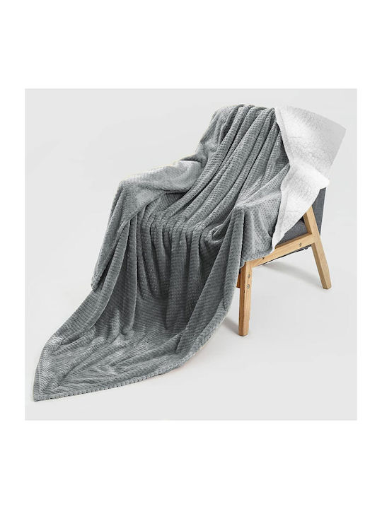 Sidirela Blanket Sherpa Fleece Single 160x220cm Arktos Gray