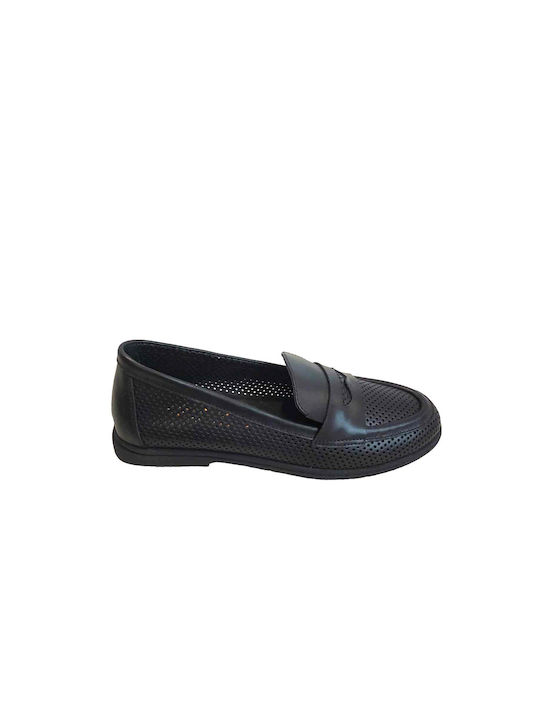 Pyramis Leather Women's Moccasins in Black Color