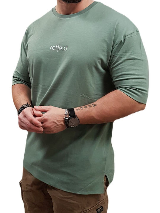 Brokers Jeans T-shirt Bărbătesc cu Mânecă Scurtă Khaki