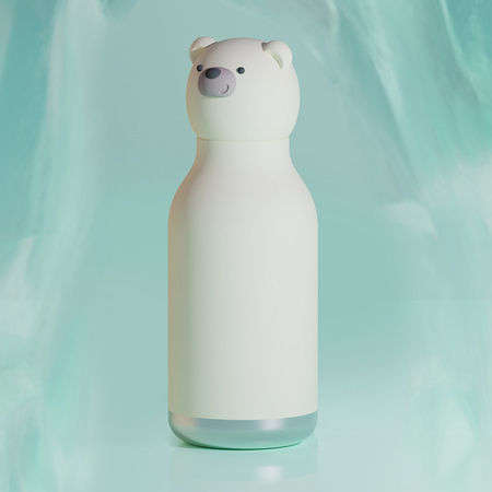 Asobu Παιδικό Παγούρι Πλαστικό με Καλαμάκι Bear 460ml (Διάφορα Σχέδια/Χρώματα)