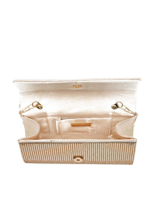 Damentasche Schultertasche Gold