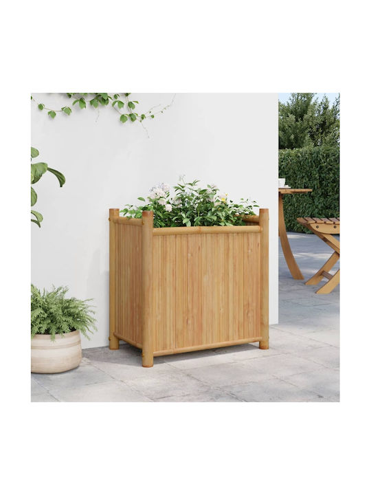 vidaXL Planter Box Bamboo Brown 50x30x50cm.