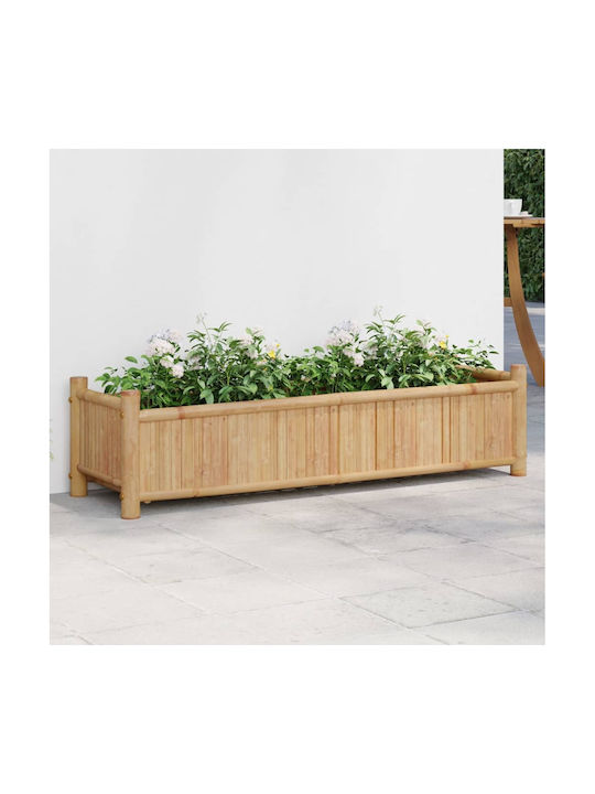 vidaXL Planter Box Bambus Maro 100x30x25cm.