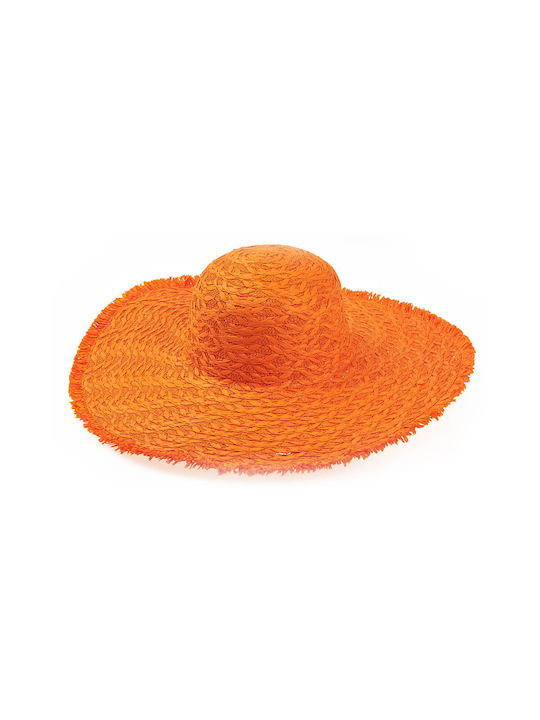 Verde Wicker Women's Hat Orange