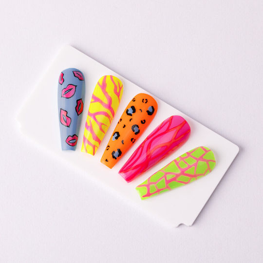 Molly Lac Semipermanent Lac de Unghii Neon Red 8gr 1buc