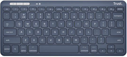 Trust Lyra Wireless Bluetooth Keyboard Only English US Blue
