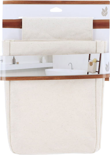 Storage Basket Fabric Beige 25x9x36cm 1pcs