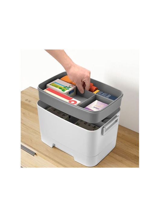 Bakaji Cutie pentru Mâncare Plastic Alb 33x23cm 1buc