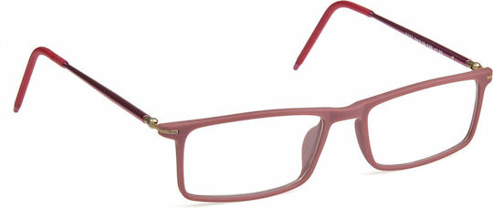 Lesebrille +3.75 in Rot Farbe 8777