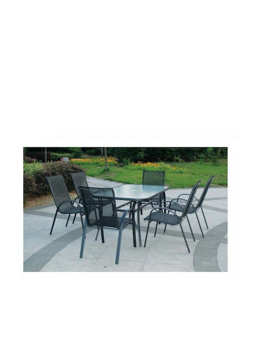 Heinner Garten- und Outdoor-Möbelset 7 Stück Für klassische Veranda