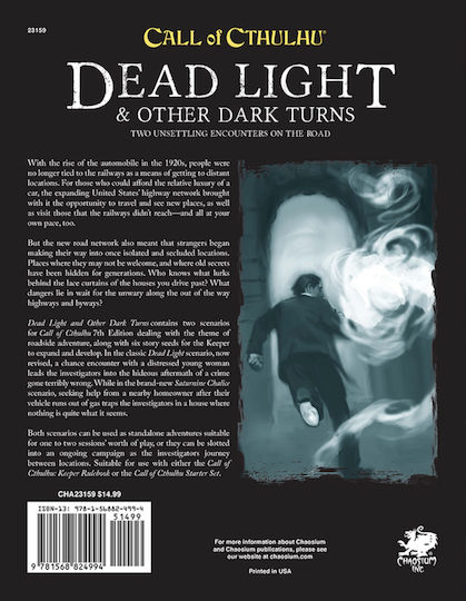 Call Cthulhu Rpg Dead Light & Other Dark Turns Two Unsettling Encounters On Road