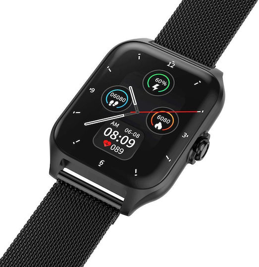Garett Activity 2 Smartwatch με Παλμογράφο (Μαύρο)