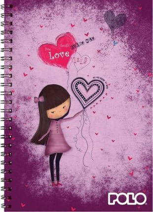 Polo Spiral Notebook Ruled 60 Sheets Dino 1pcs (Μiscellaneous Designs)