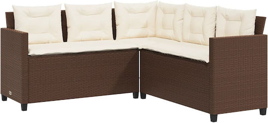 Garten- und Outdoor-Möbelsets 2 Stück Braune mit Kissen