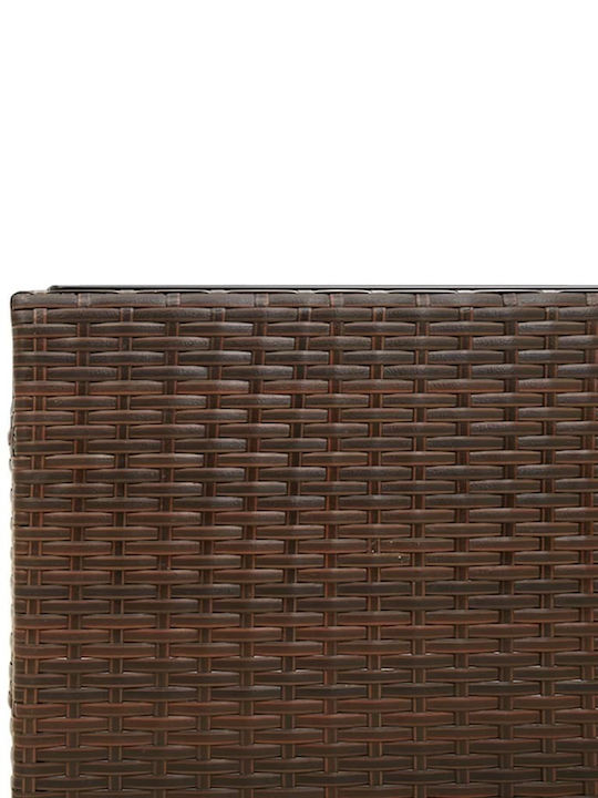 Garden & Outdoor Furniture Sets Sofa Set 2 Pieces Brown with Pillows