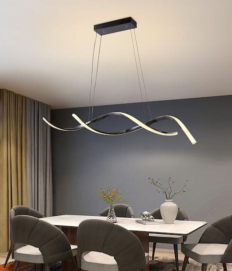 Lightex LED Κρεμαστό Φωτιστικό Ασημί