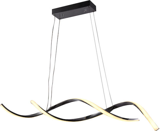 Lightex Κρεμαστό Φωτιστικό Ασημί LED