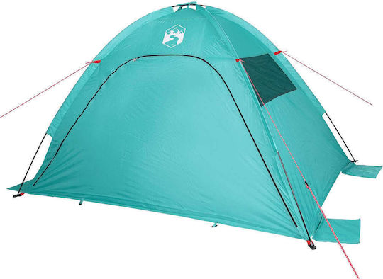 vidaXL Beach Tent for 4 People Green
