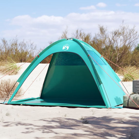 vidaXL Beach Tent for 4 People Green