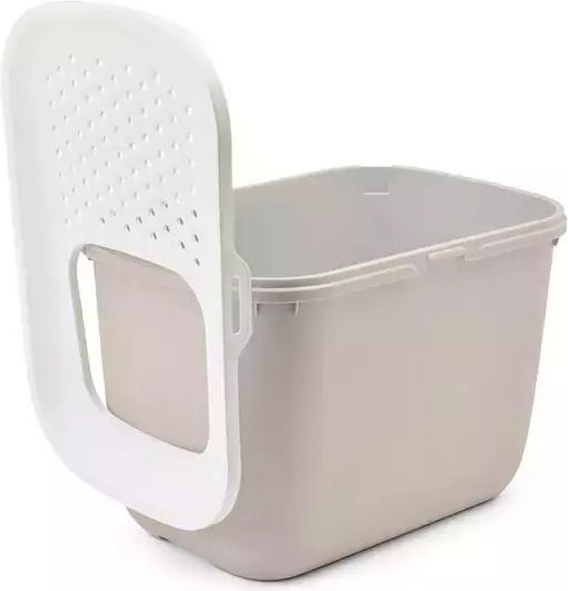 Savic Hop In Cat Toilet Closed Brown L58.5 x W39 x H39.5cm
