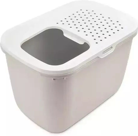 Savic Hop In Cat Toilet Closed Brown L58.5 x W39 x H39.5cm