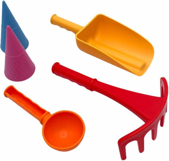 Folding Beach Bucket Toys 7 in 1 Compactoys-blue