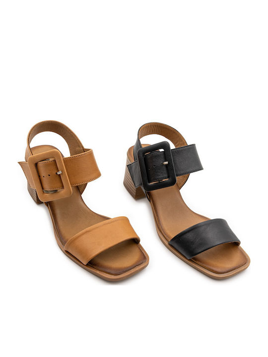 Leather Sandals Black
