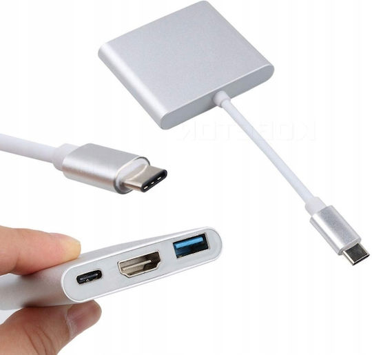 Zenwire Adapter 3-in-1 Hub USB-C 4K HDMI PD MacBook Dex Zenwire