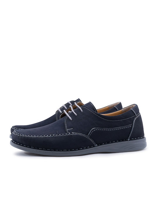 Mondo Leder Herren Freizeitschuhe Blau