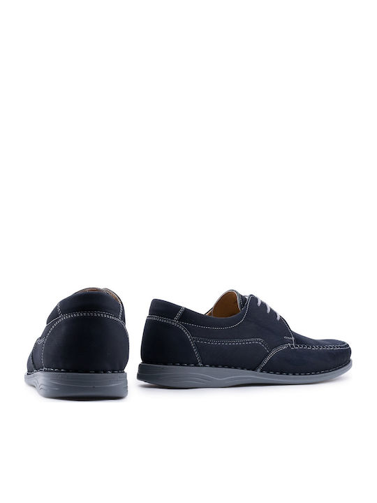 Men's Leather Casual Shoes Blue