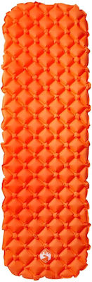 Vidaxl Aufblasbare Einzel-Campingmatratze Orange 190x58x6 cm Orange