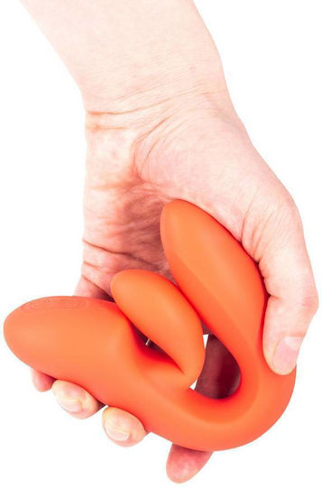 Rabbit Επαναφορτιζόμενος Δονητής Bali Sunset Bendable Rabbit Vibrator Coral