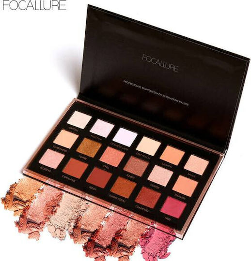 Focallure We Care Your Favors 02 Neutrals 18-Color Eye Shadow Palette
