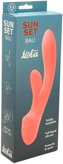 Rabbit Επαναφορτιζόμενος Δονητής Bali Sunset Bendable Rabbit Vibrator Coral