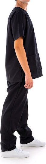 DS Wear Unisex Black Pants & Blouse Set