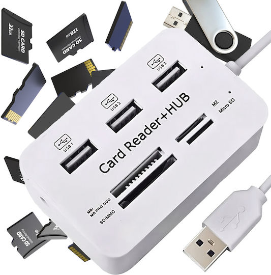 USB Hub with 2 Ports USB 3.1 with USB-A Connection
