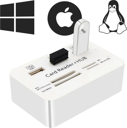 USB Hub with 2 Ports USB 3.1 with USB-A Connection