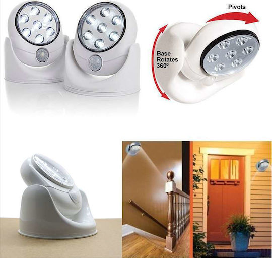 LED Emergency Light Projector with Battery Powered and Motion Sensor 1pcs