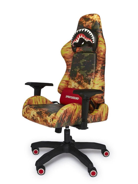 Sprayground Z393 Геймърски стол с регулируеми подлакътници Fire Camo