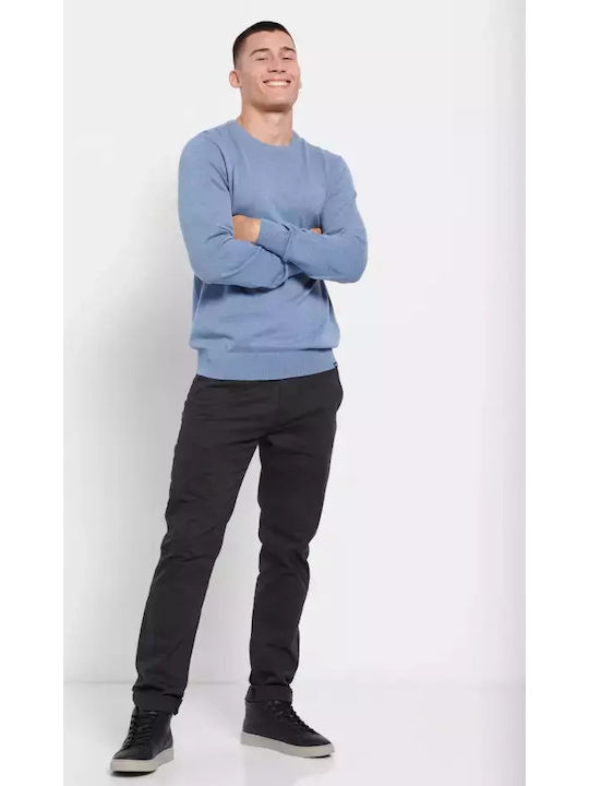 Long Sleeve Sweater Stone Blue Melange